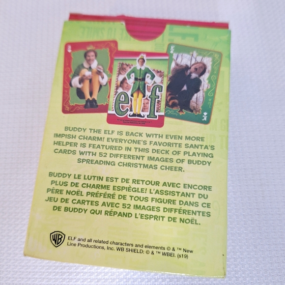 Buddy The Elf "Obsess With Santa" T-shirt,board game,cards,& ornament bundle. - Picture 6 of 7